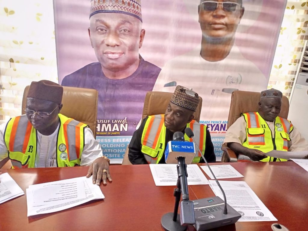 L-R: Comrade Adewale Adeyanju (left) Alhaji Yusuf Othman at the joint press conference in Lagos on Friday