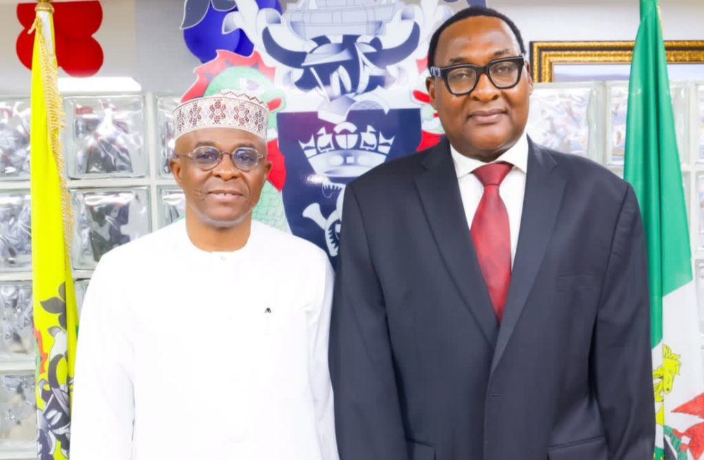 L-R- Managing Director/ CEO Nigerian Ports Authority (NPA) Dr. Abubakar Dantsoho received Executive Director Dala Inland Dry Port, Mr. Hassan Bello at the NPA Headquarters in Lagos on Thursday 8th October, 2026.