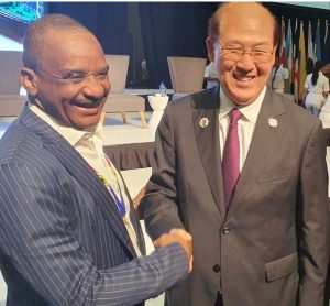 IMO Secretary-General Mr Kitack Lim (right) and Director General, Nigerian Maritime Administration and Safety Agency, NIMASA, Dr. Bashir Jamoh OFR
